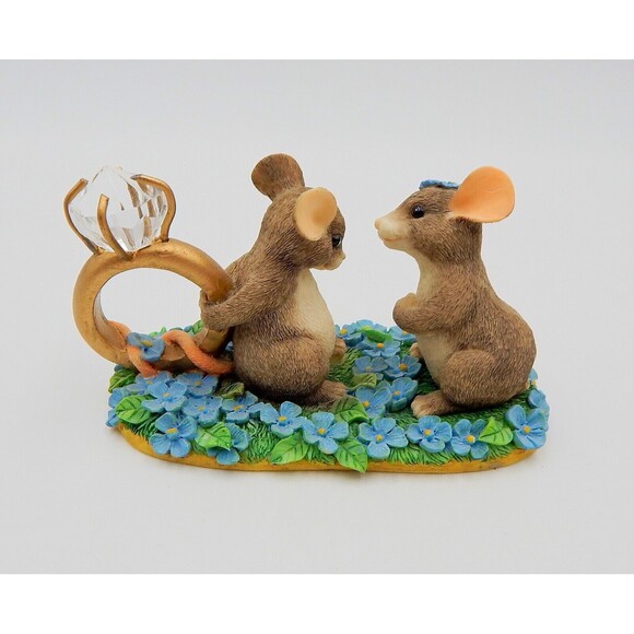 Charming Tails 'I Have a Question' Mouse Figurine 89/603 Proposal Fitz & Floyd - Picture 3 of 9
